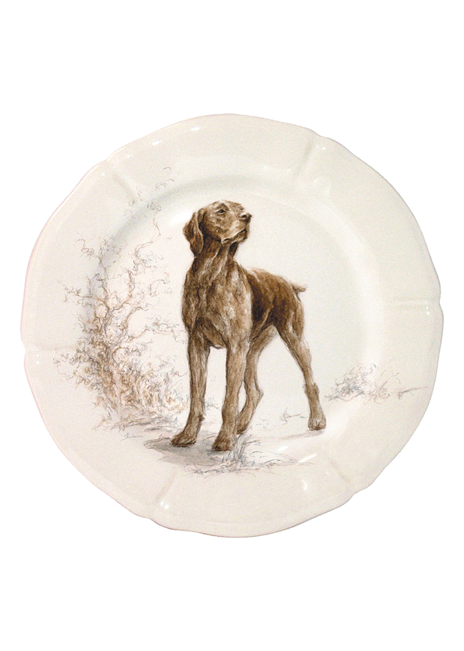 Gien Sologne Dog Salad Plates