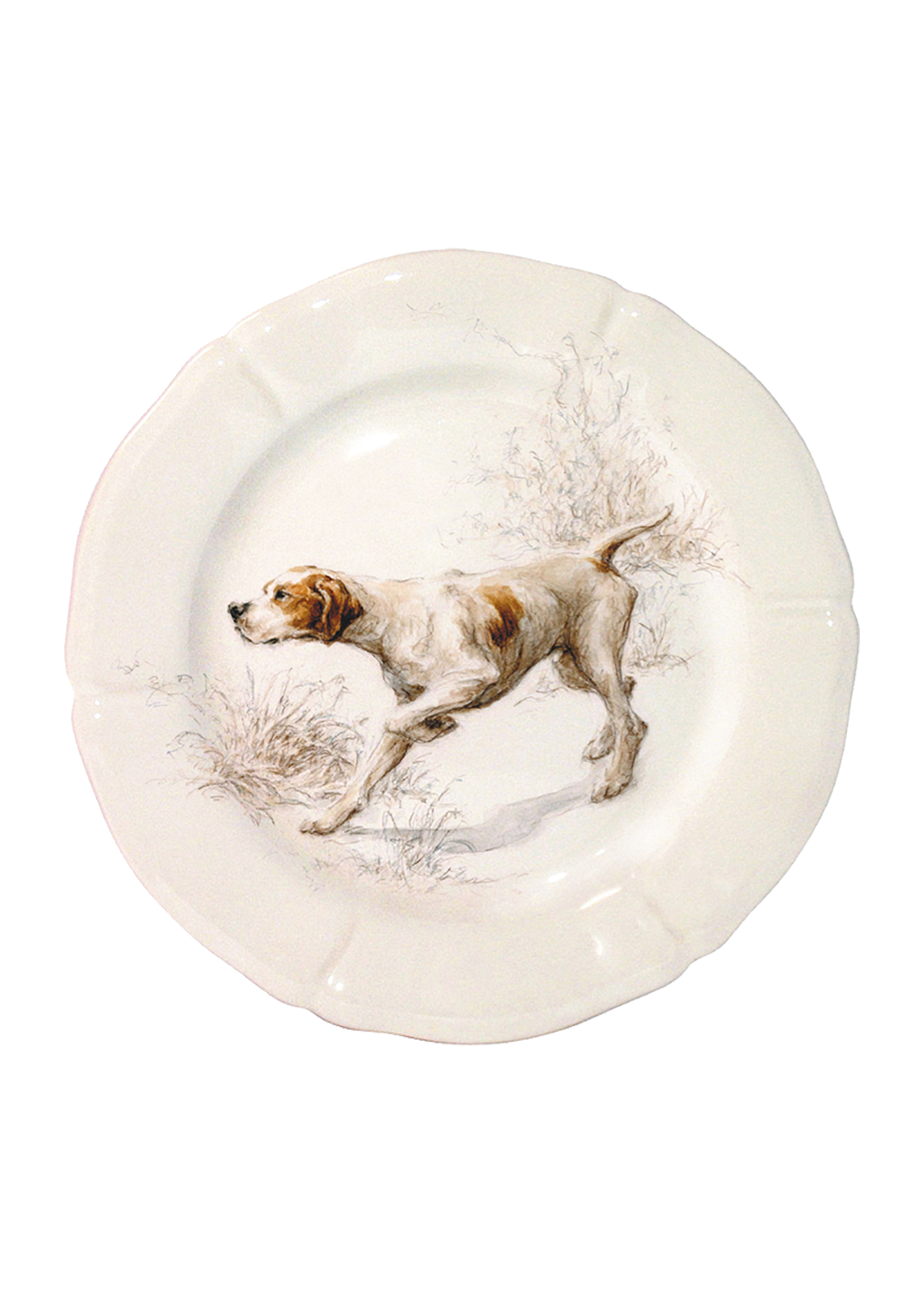 Gien Sologne Dog Salad Plates