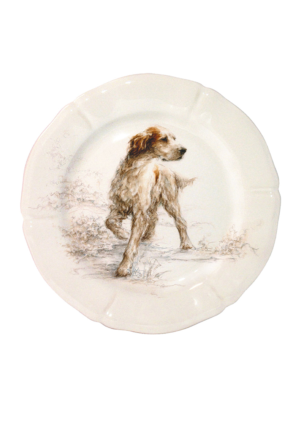 Gien Sologne Dog Salad Plates