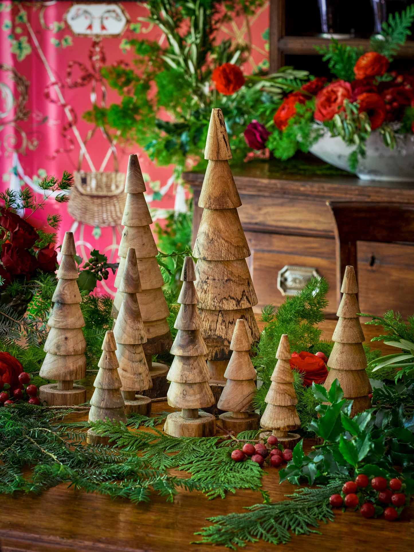 Hand Carved Woodland Forest Weston Table