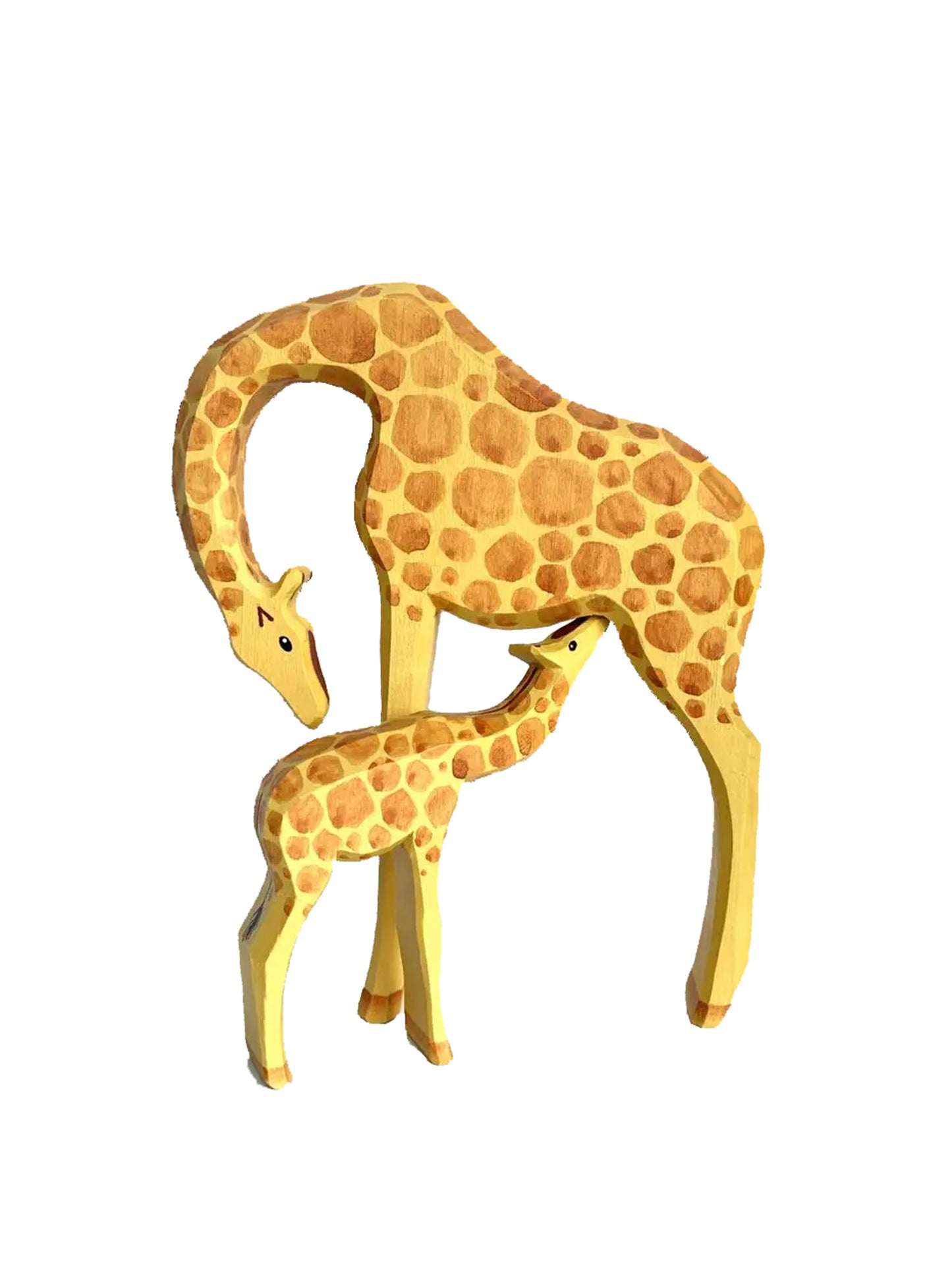 Heirloom Wooden Giraffe and Baby Weston Table