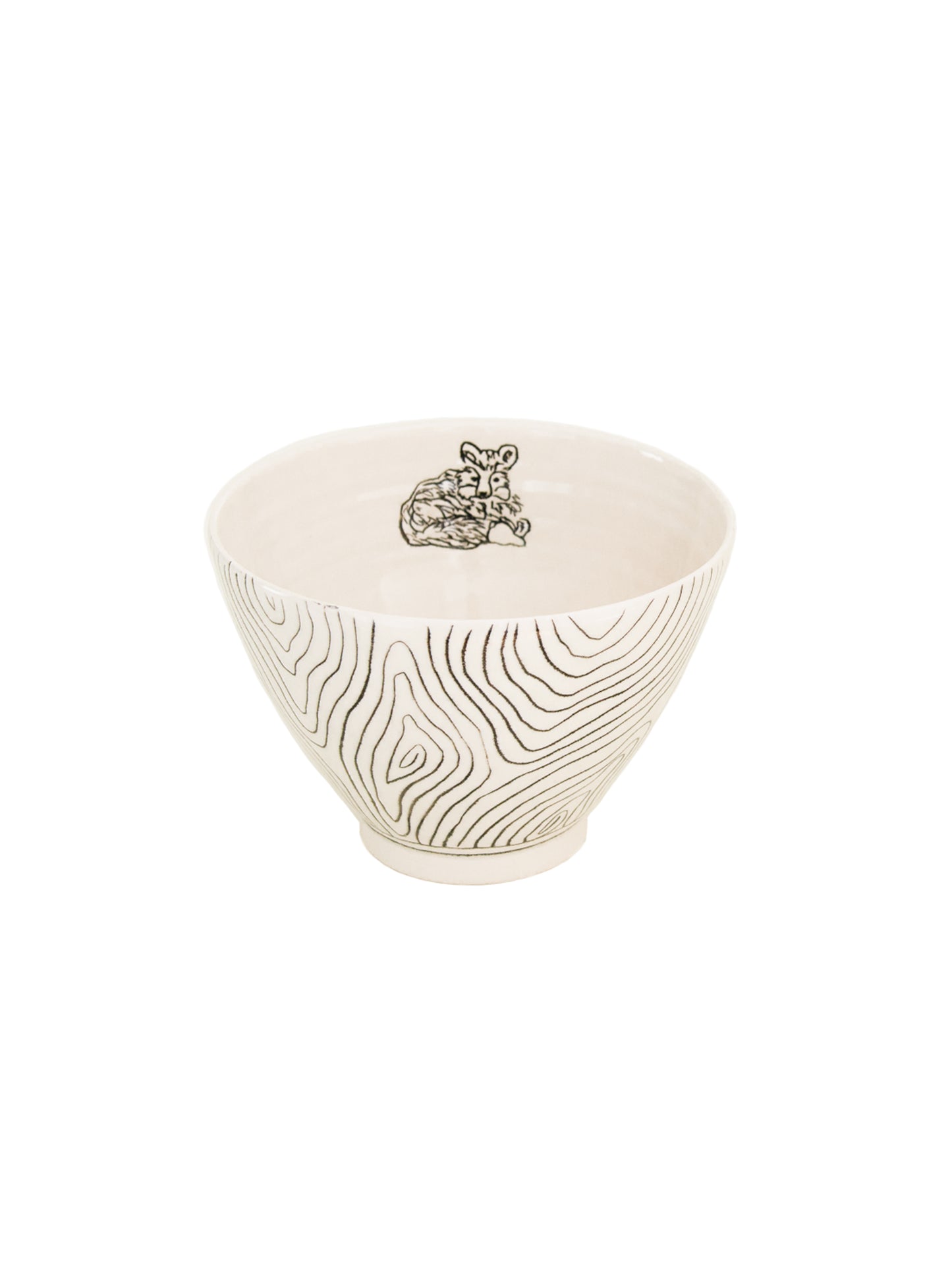 Hope + Mary Woodland Animal Bowl with Bark Fox Weston Table