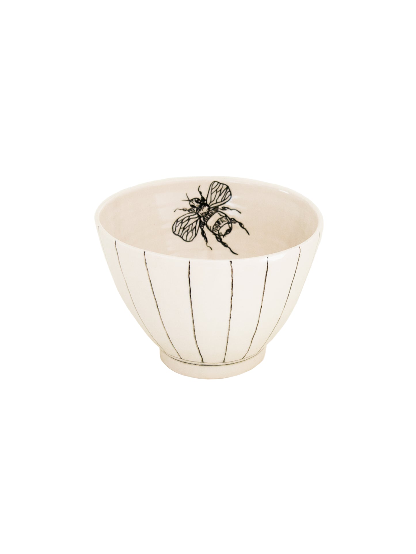 Hope + Mary Woodland Animal Bowl with Lines Bee Weston Table