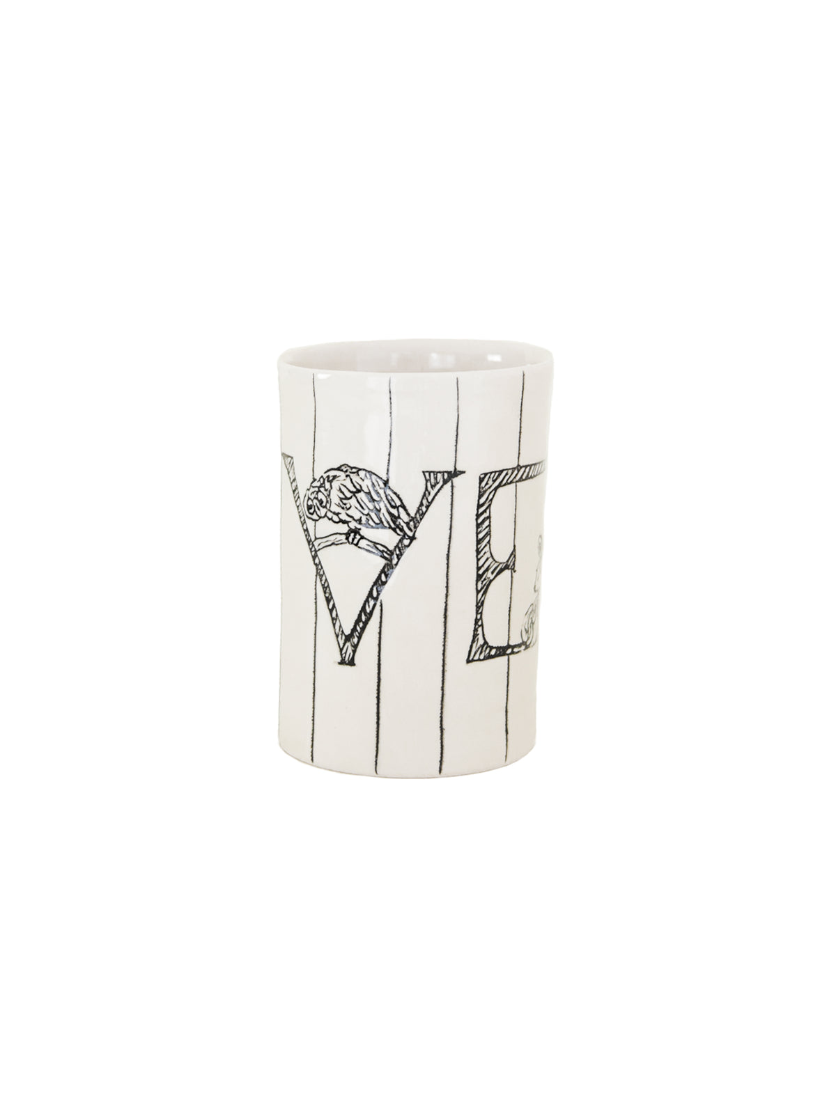 Hope + Mary Woodland Animal Love Cups Stripes Back Weston Table