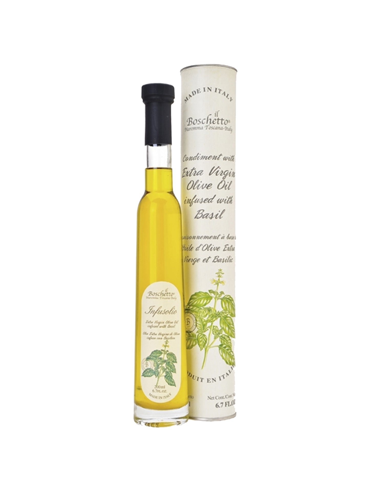 Il Boschetto Basil Infused Extra Virgin Olive Oil Weston Table