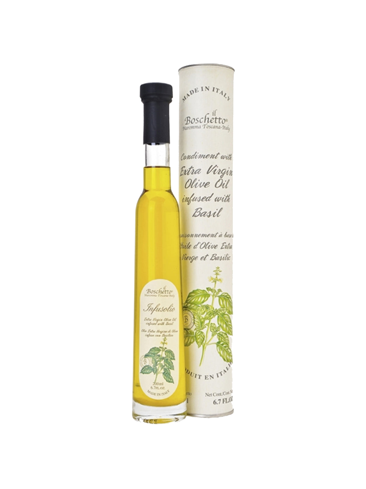 Il Boschetto Basil Infused Extra Virgin Olive Oil Weston Table