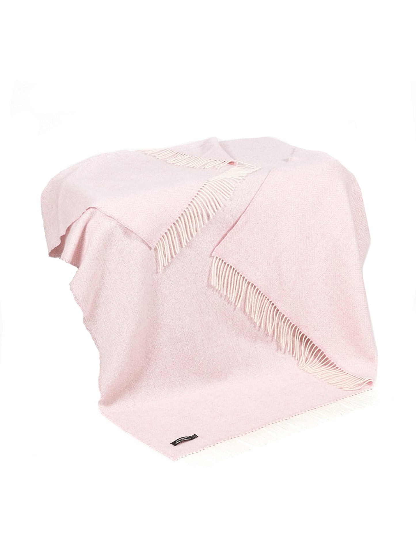 Irish Cashmere and Wool Pink Throw Weston Table