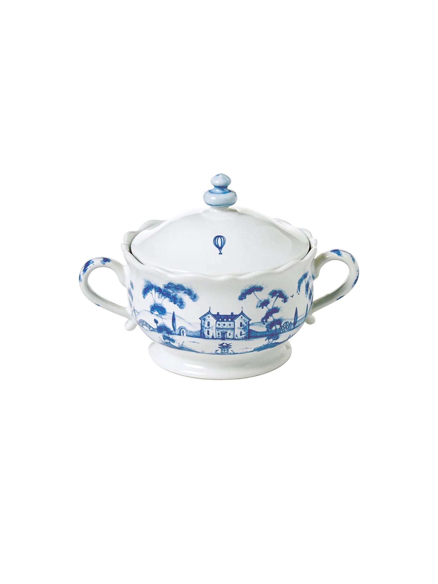 Juliska Country Estate Sugar Bowl Delft Blue Weston Table