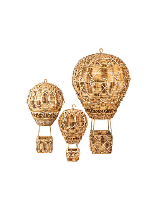 Juliska Provence Rattan Whitewash Hot Air Balloon Weston Table