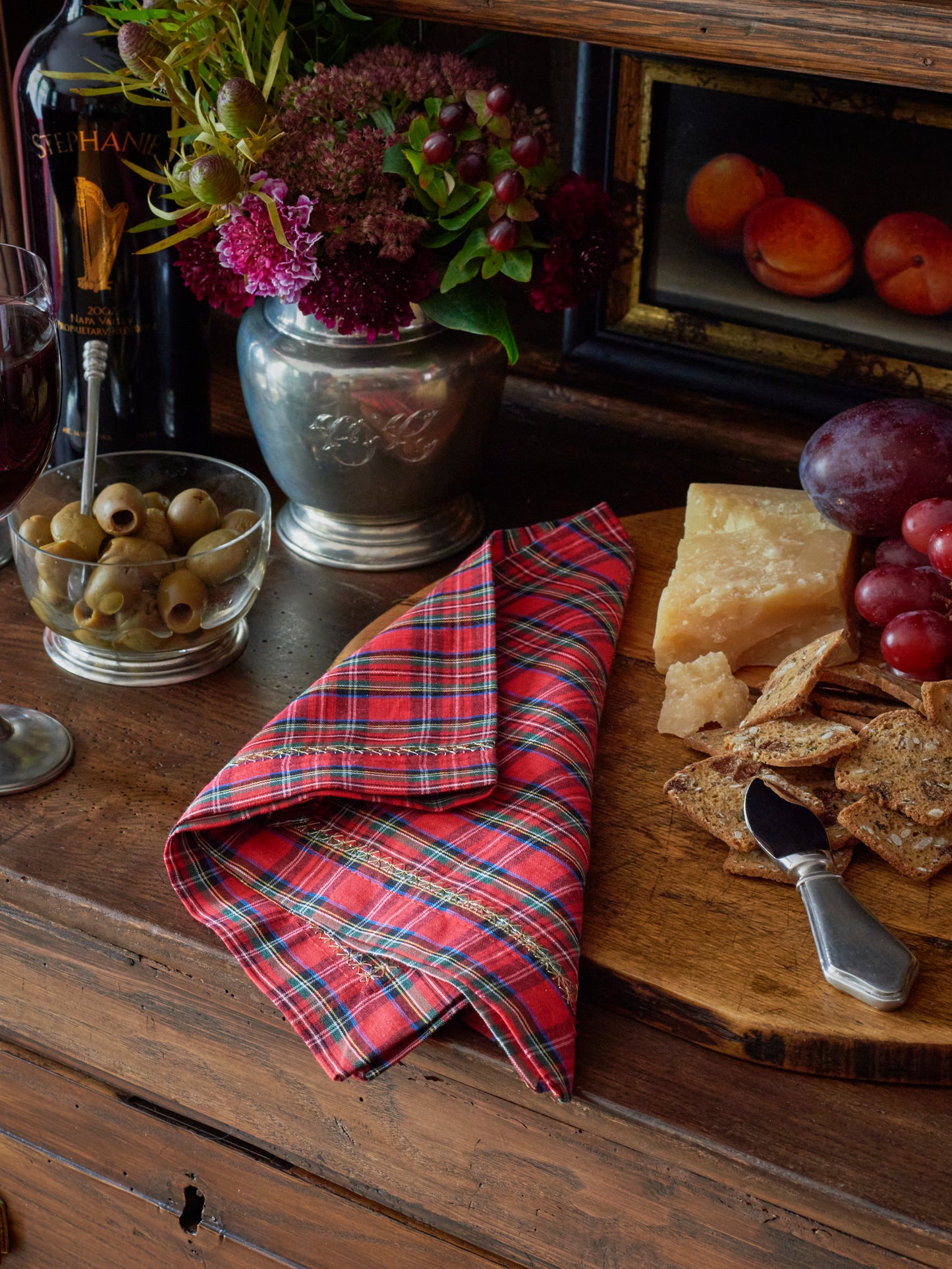 Kim Seybert Christmas Plaid Napkin Set Weston Table