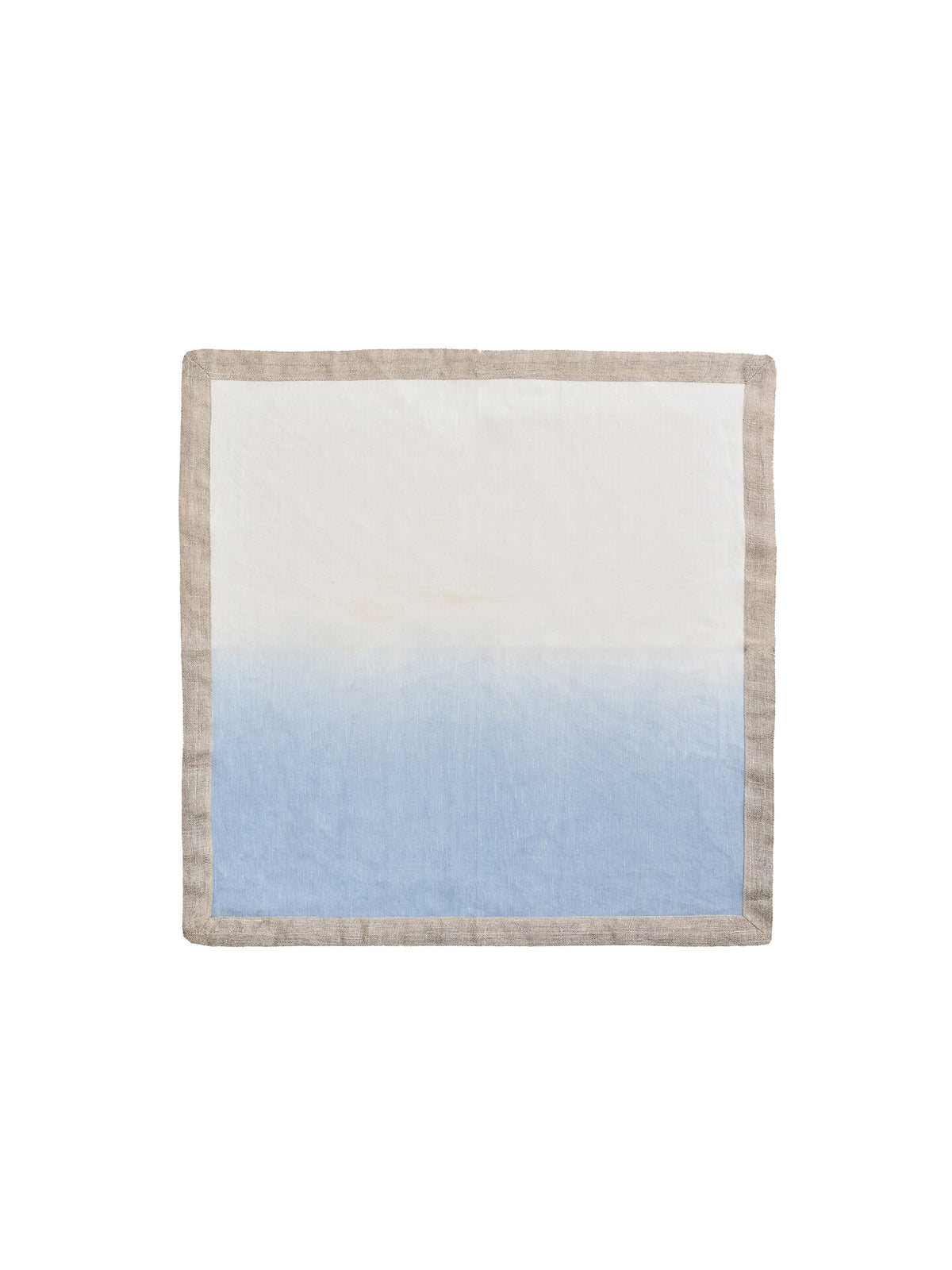 Kim Seybert Dip Dye White & Periwinkle Napkins Weston Table