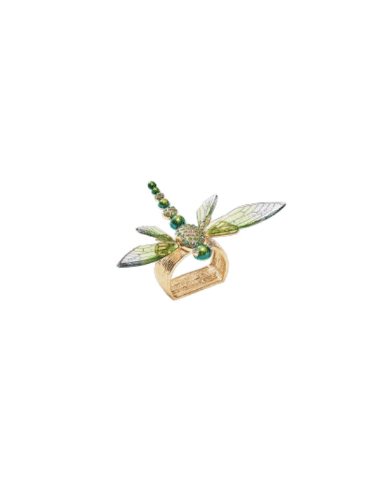 Kim Seybert Dragonfly Napkin Ring Set Weston Table