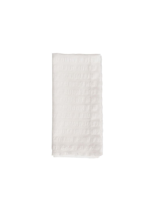 Kim Seybert White Seersucker Napkin Set Weston Table