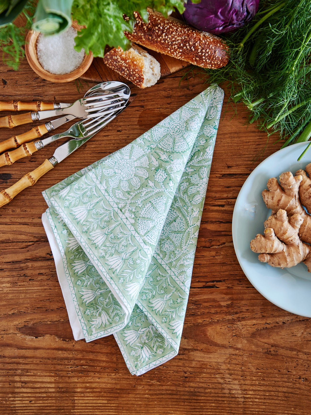 Kim Seybert Provence Mint Napkin Set Weston Table