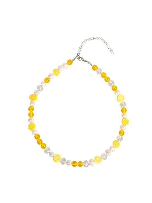 Lemon Beaded Necklace Weston Table