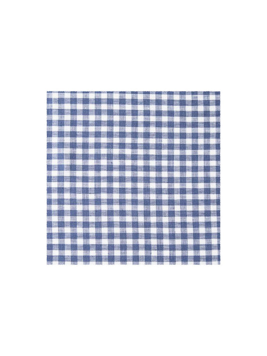 Linen Gingham Blue Napkins Weston Table