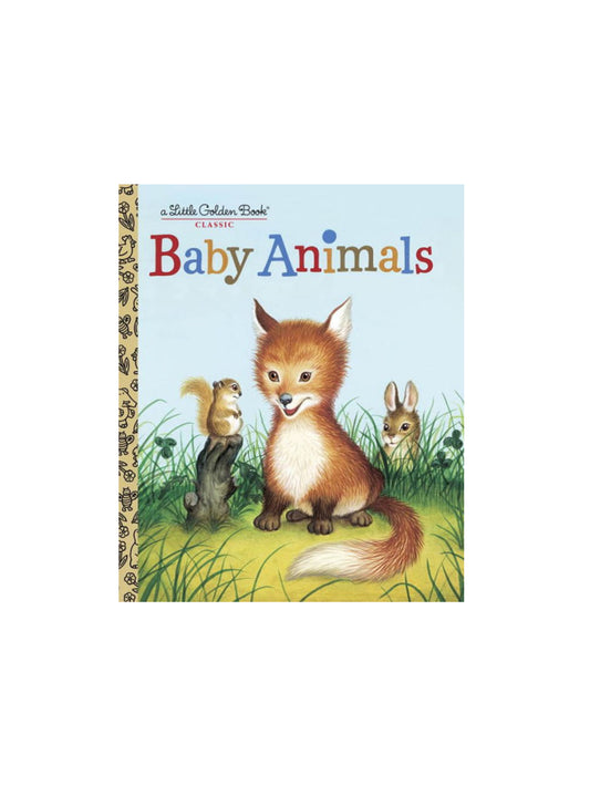 Little Golden Book Baby Animals Weston Table