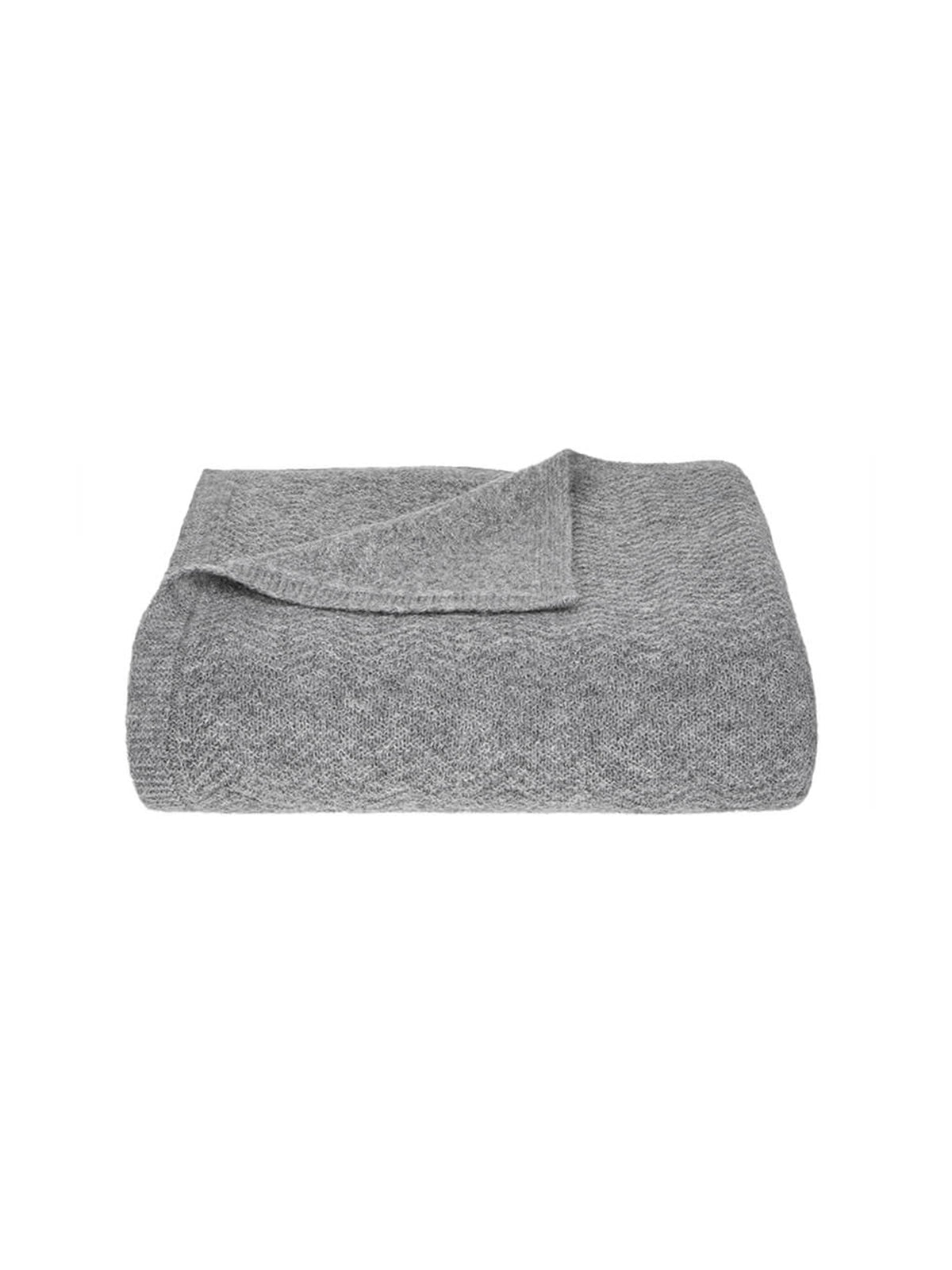 London Wave Knitted Baby Alpaca Throw Weston Table