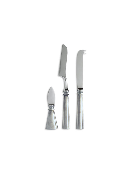 MATCH Pewter Lucia Cheese Knife Set