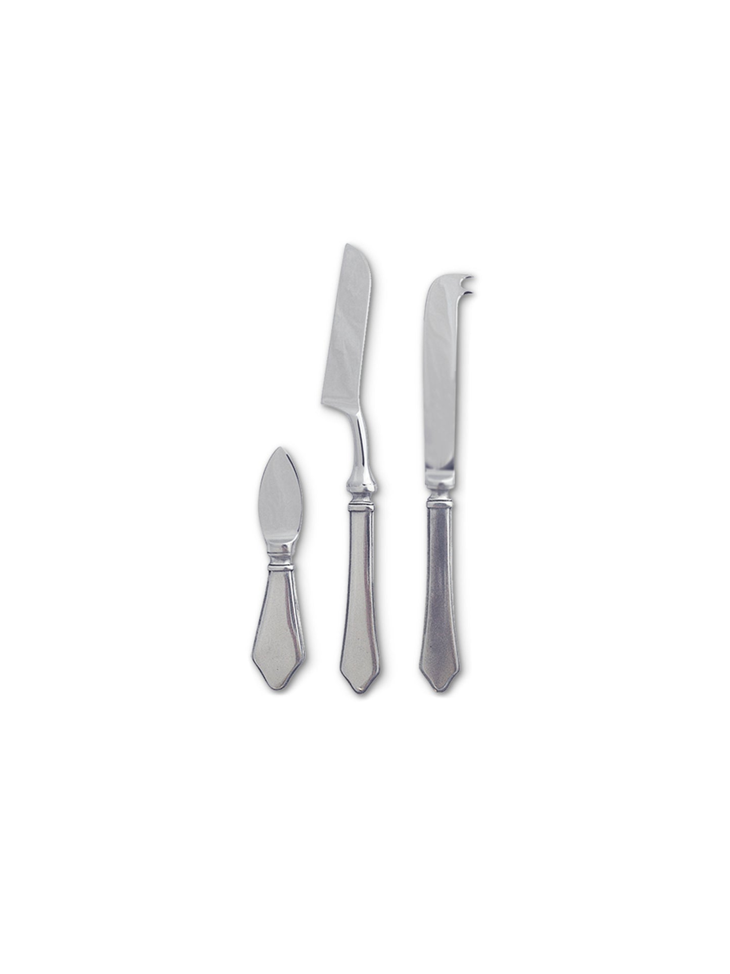 MATCH Pewter 3 Piece Cheese Knife Set Weston Table