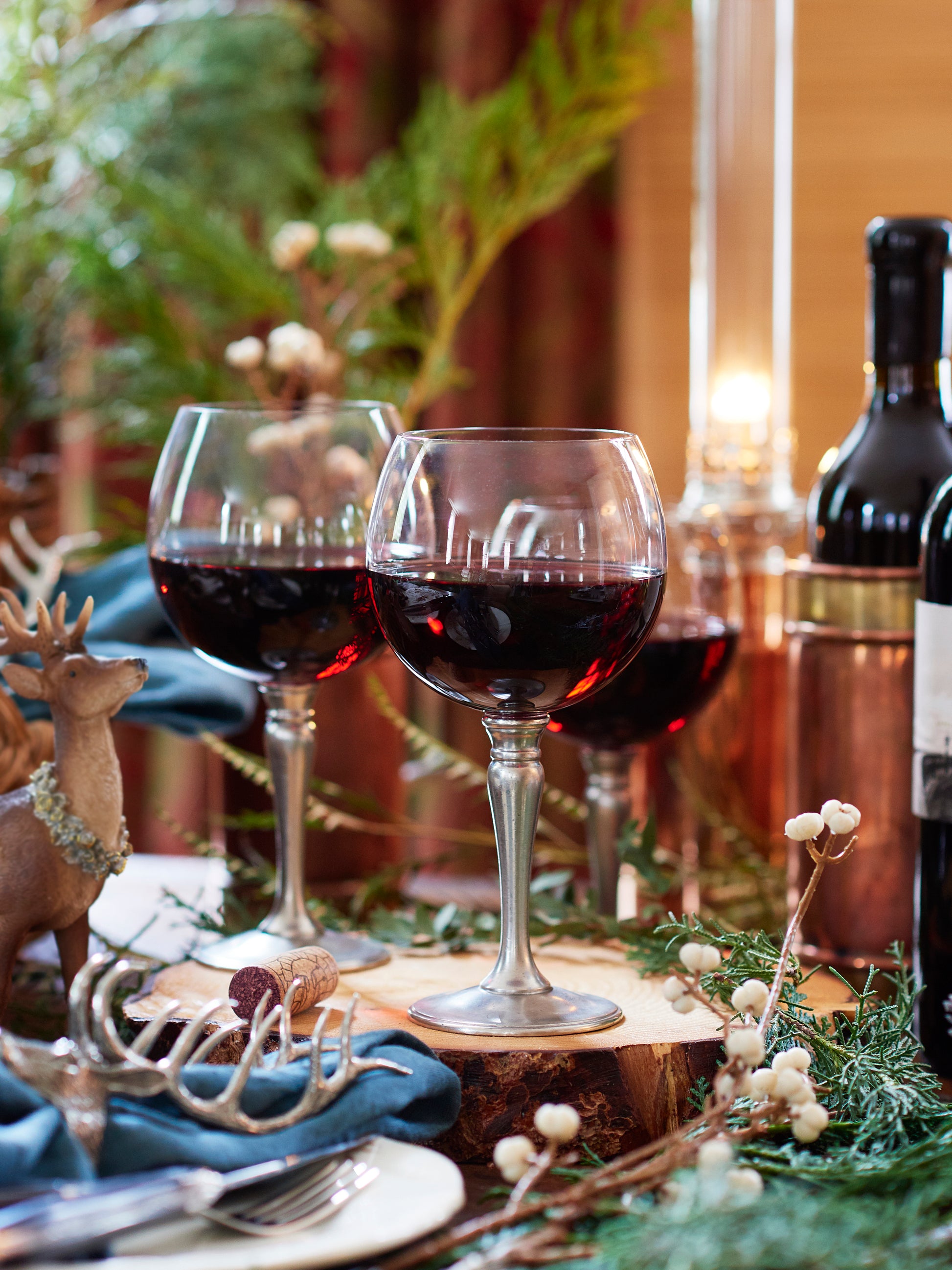 MATCH Pewter Balloon Wine Glass Weston Table