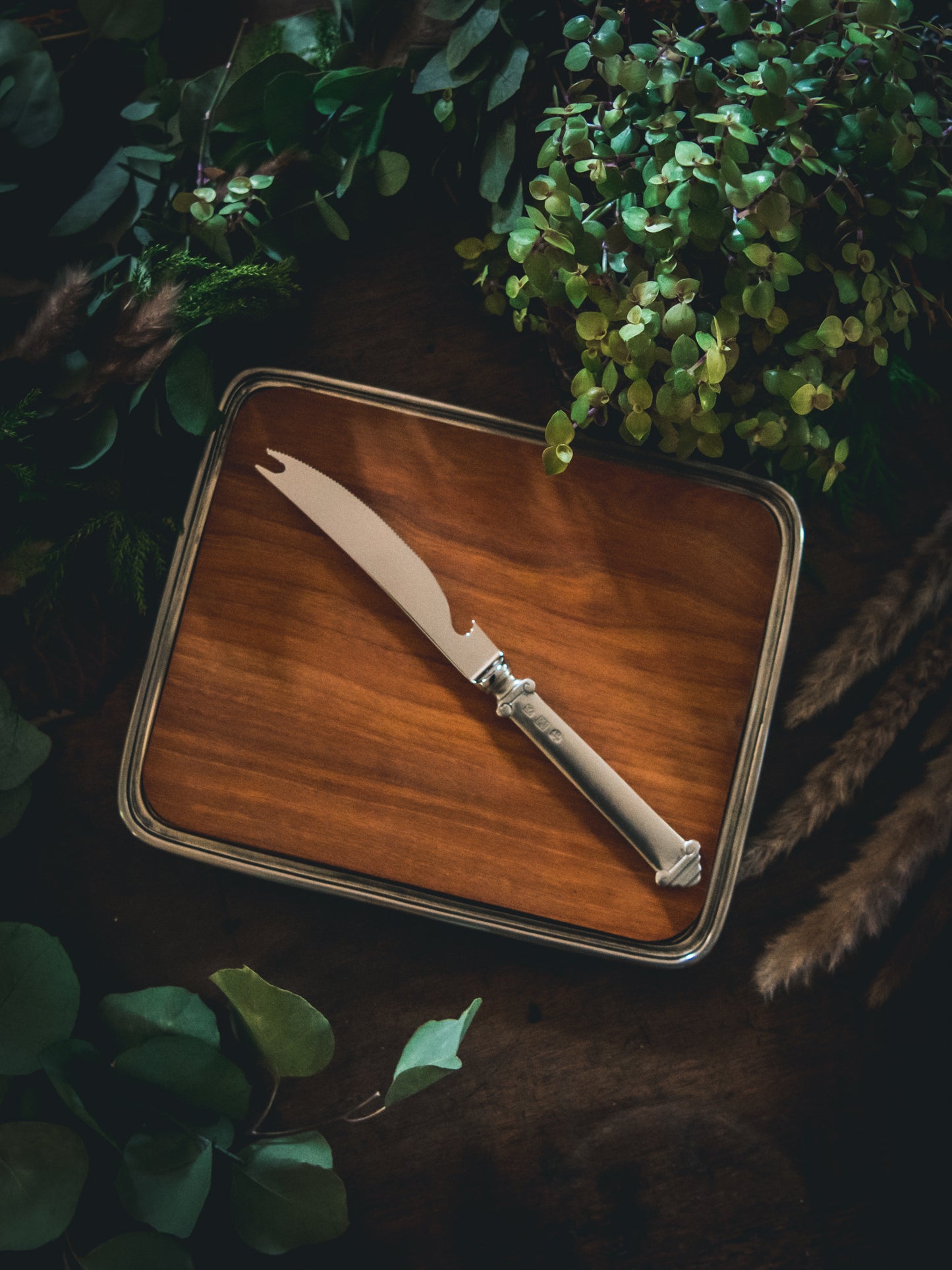 MATCH Pewter Bar Tray with Bar Knife Weston Table