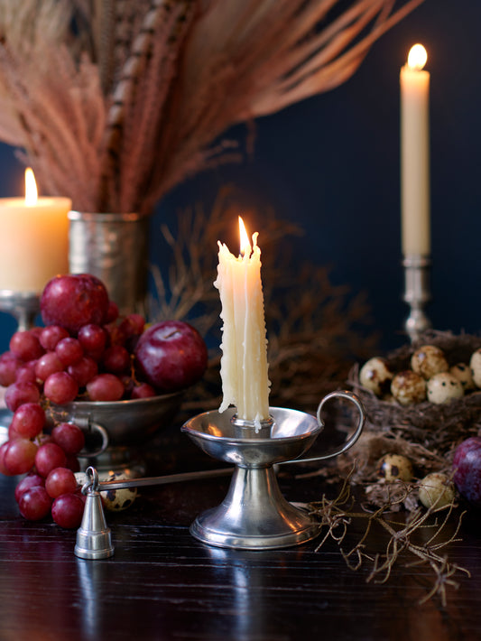 MATCH Pewter Bedside Candlestick Weston Table