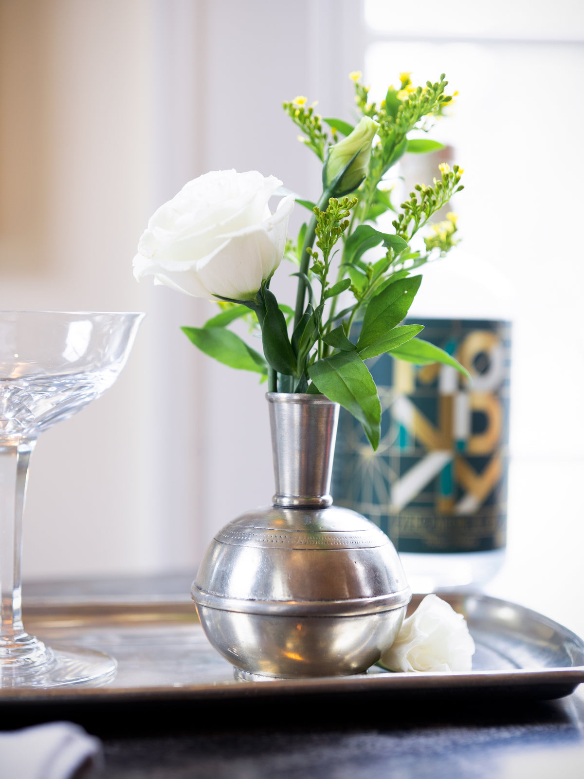MATCH Pewter Bud Vase Weston Table