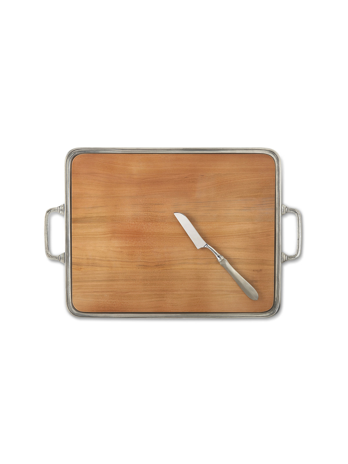 MATCH Pewter Cheese Tray with Handles Large Weston Table