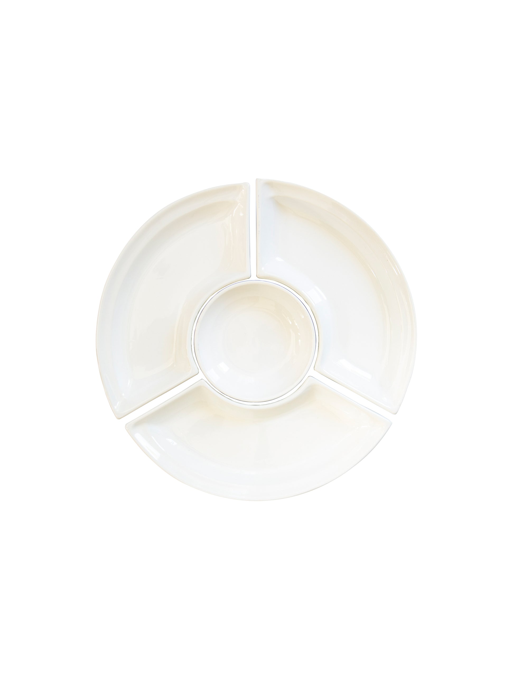 MATCH Pewter Convivio Round Sectional Platter Insert Only Weston Table