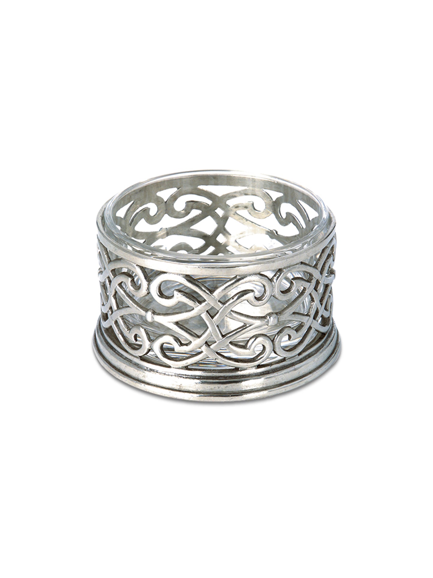 MATCH Pewter Cutwork Bottle Coaster Weston Table