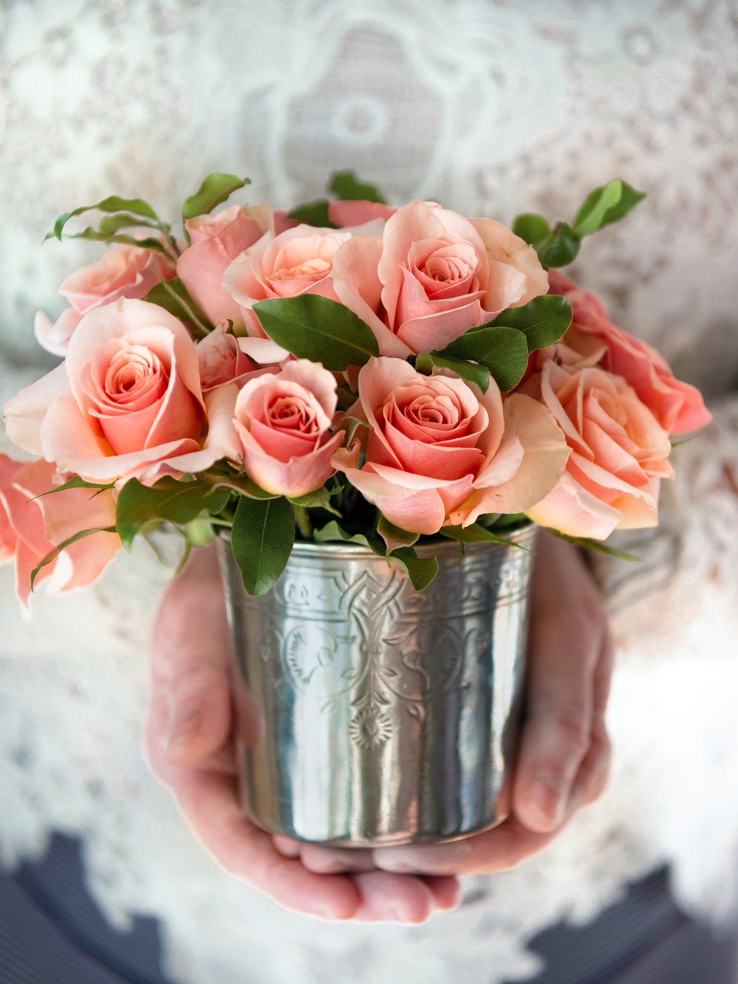 MATCH Pewter Engraved Pencil Cup Weston Table