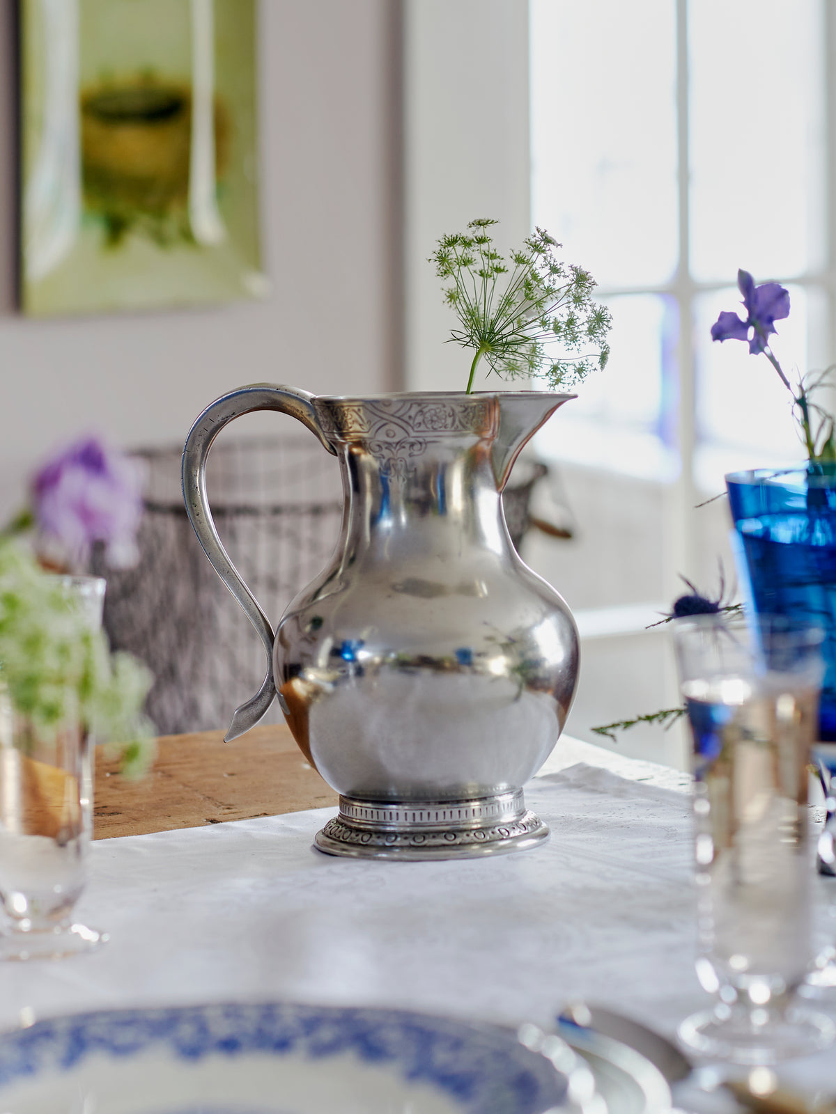 MATCH Pewter Engraved Pitcher Weston Table