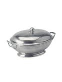 MATCH Pewter Footed Oval Tureen with Handles Weston Table