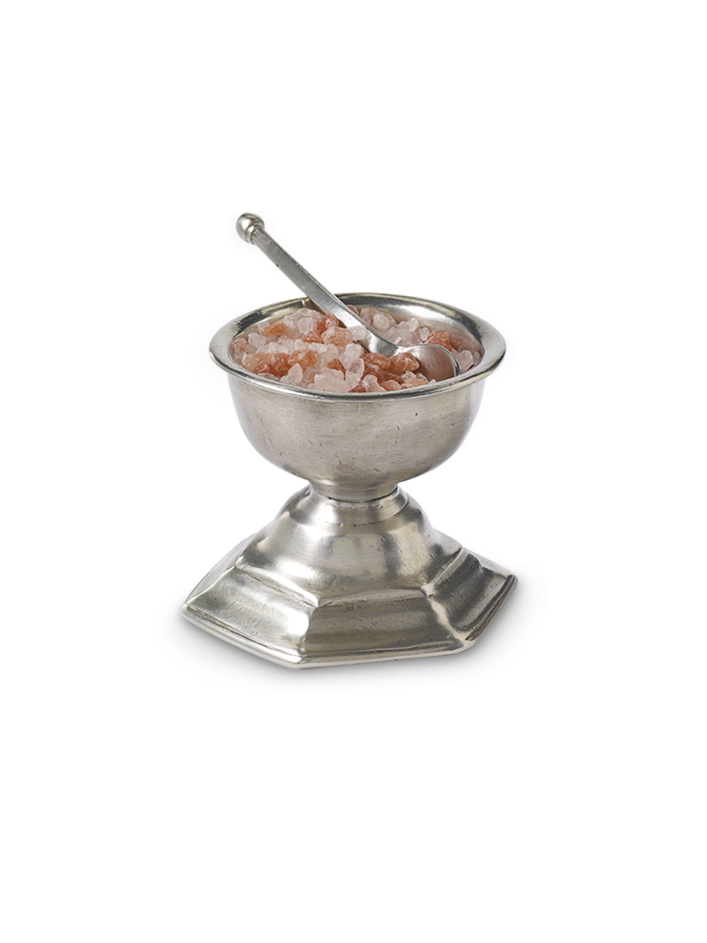 MATCH Pewter Footed Salt Cellar with Spoon Weston Table