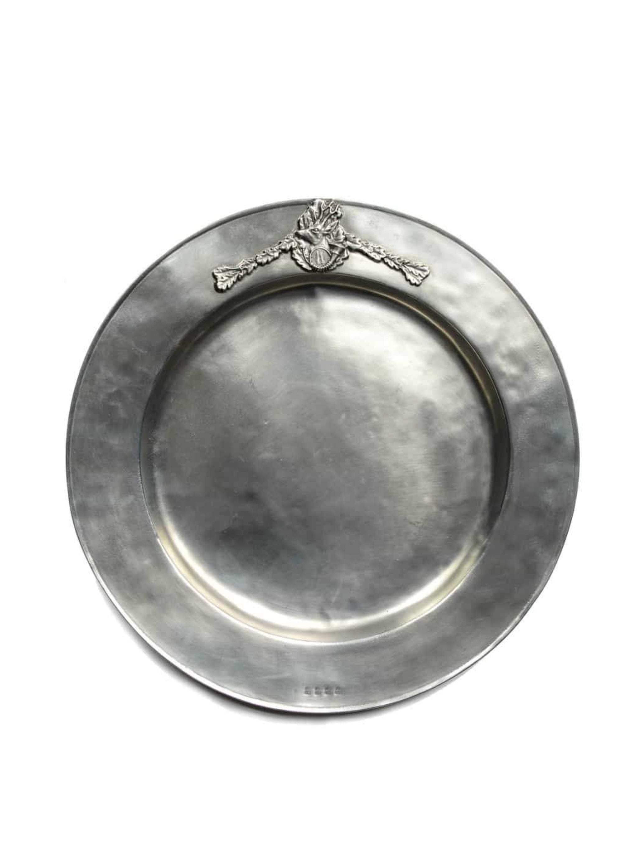 Pewter serving outlet dishes