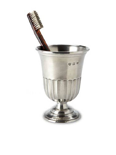 MATCH Pewter Impero Toothbrush Cup Weston Table