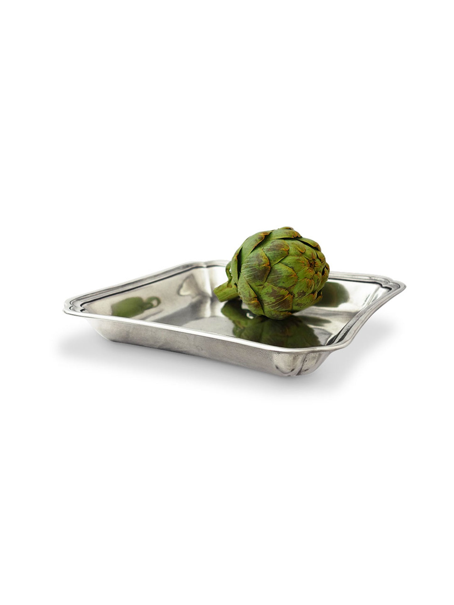 MATCH Pewter Lorenzo Square Serving Dish Weston Table