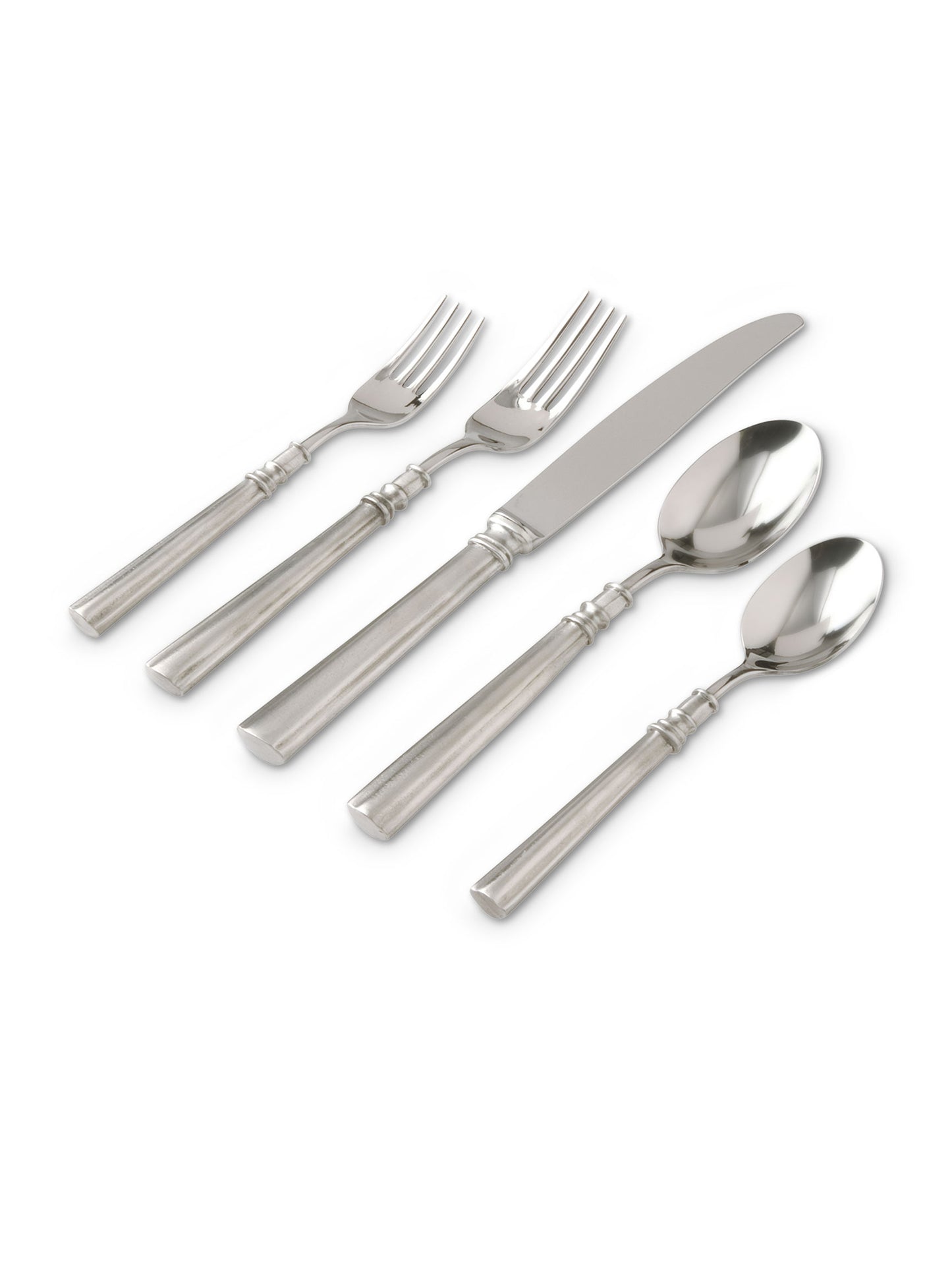 MATCH Pewter Lucia 5 Piece Place Setting Weston Table