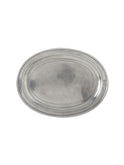 MATCH Pewter Medium Incised Oval Tray Weston Table