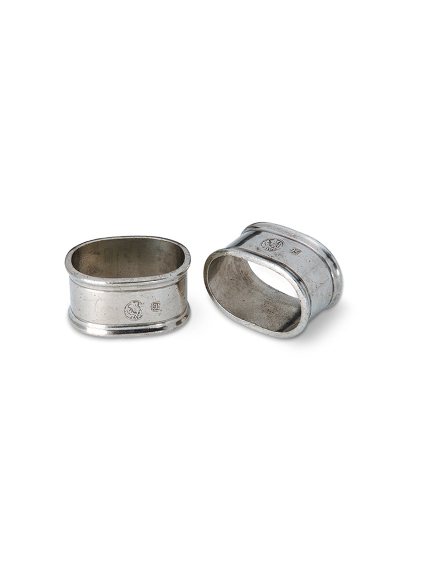 MATCH Pewter Oval Napkin Rings Weston Table