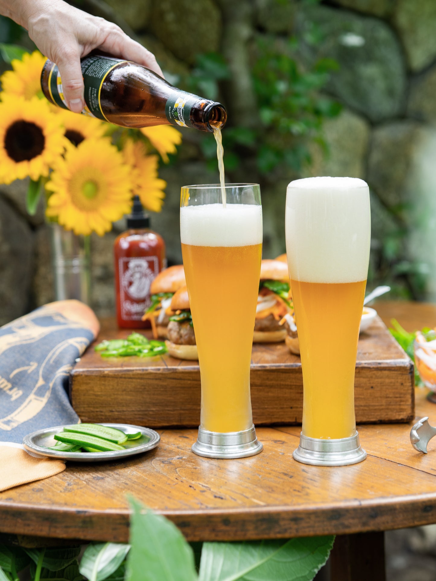 MATCH Pewter Pilsner Beer Glass Weston Table