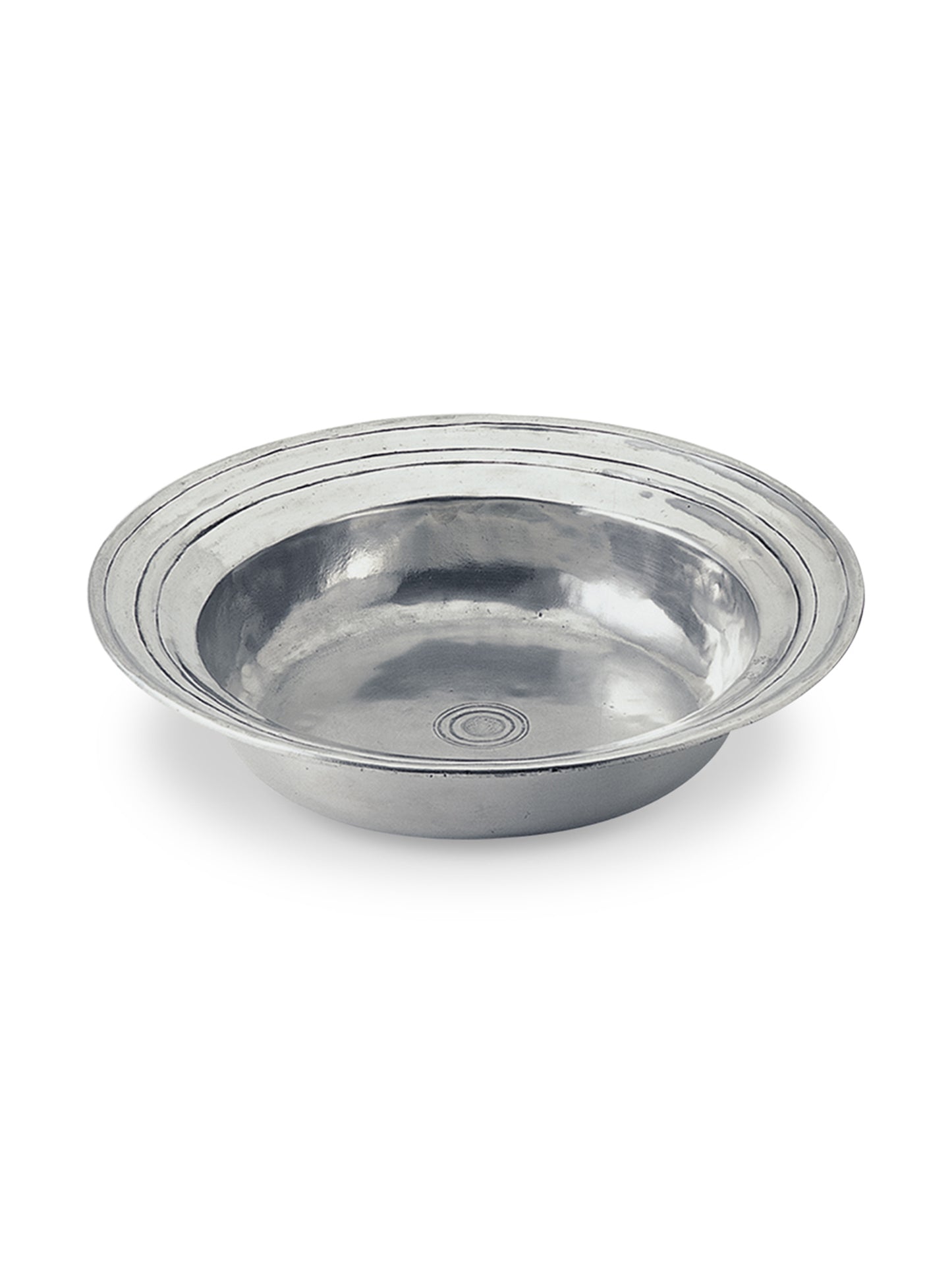 MATCH Pewter Round Incised Bowl Large Weston Table