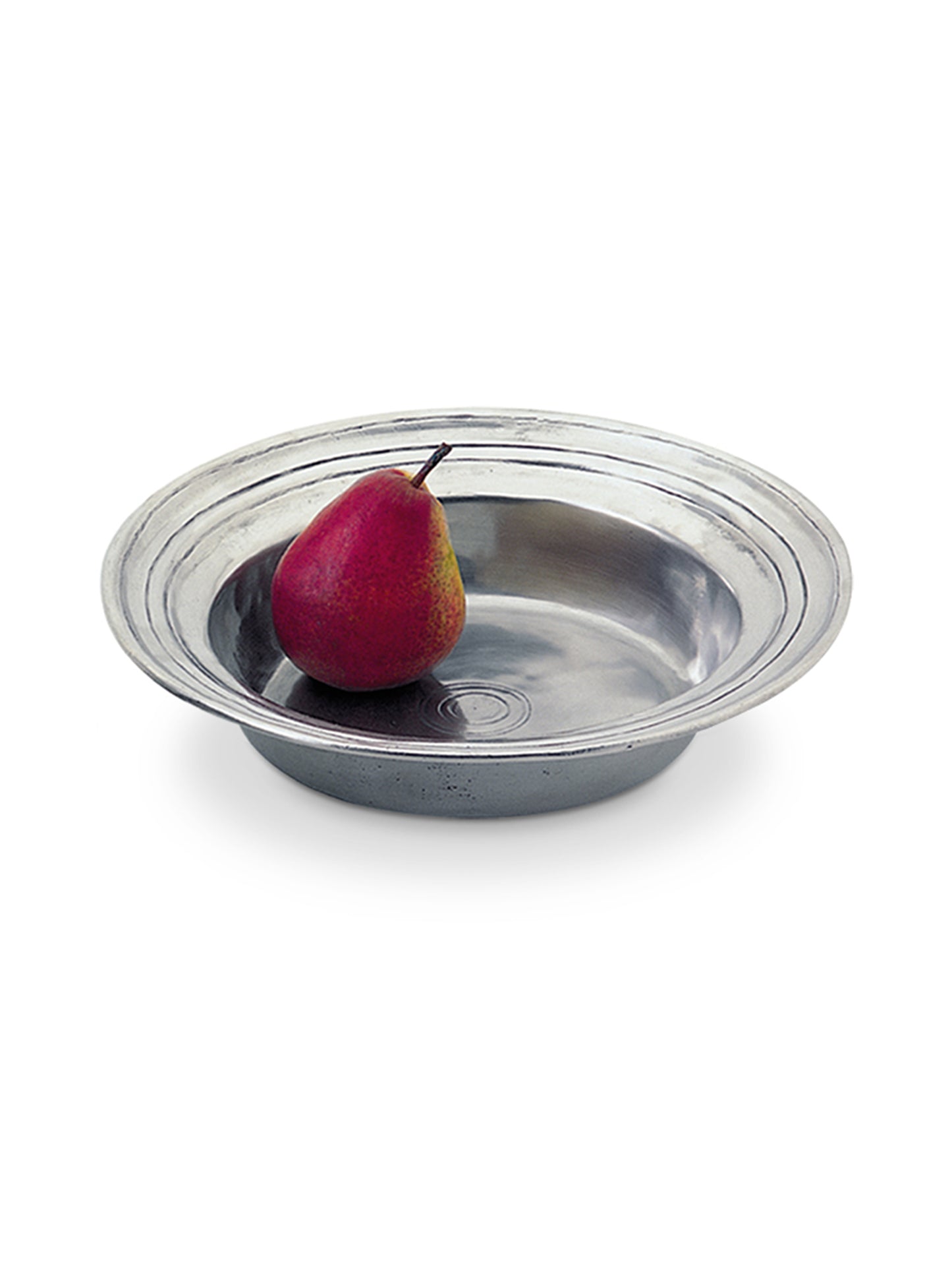 MATCH Pewter Round Incised Bowl Medium Weston Table