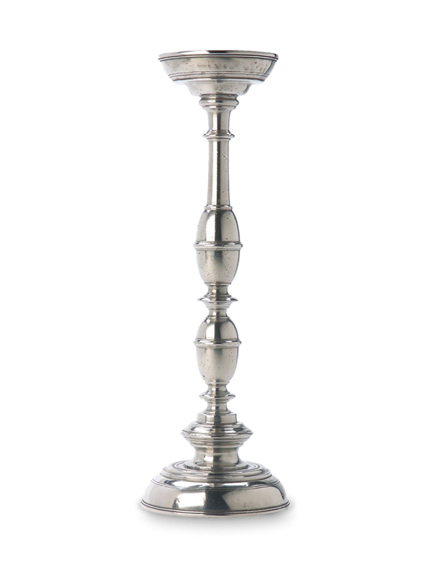 MATCH Pewter Siena Pillar Candlestick Weston Table