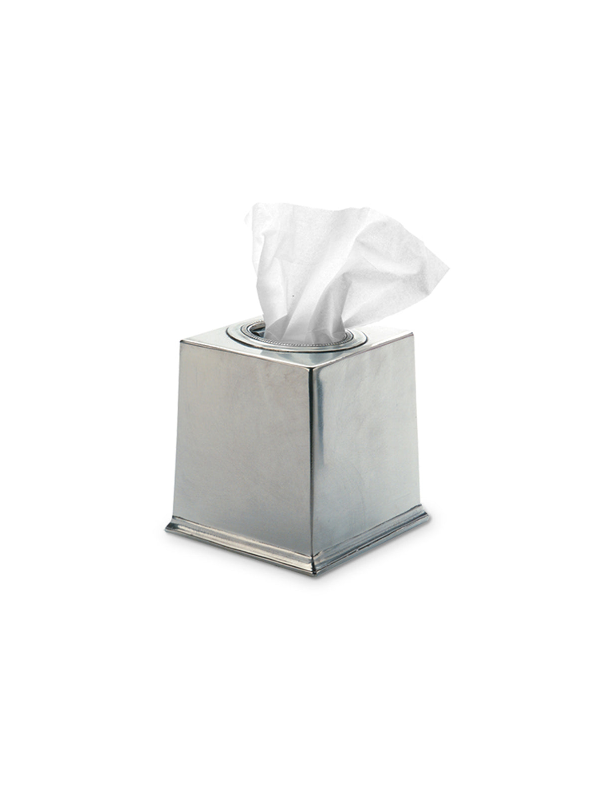 MATCH Pewter Square Tissue Box Weston Table