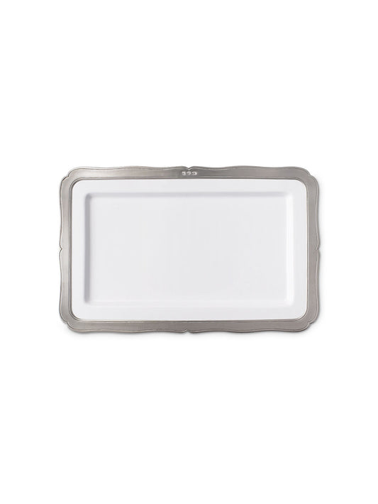 MATCH Pewter Viviana Rectangular Platter Medium Weston Table