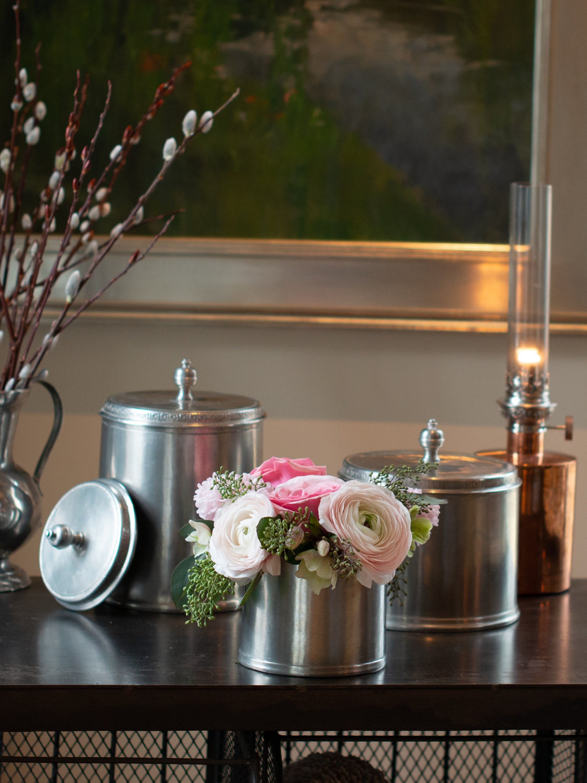 Match Pewter Glass Cookie Jar