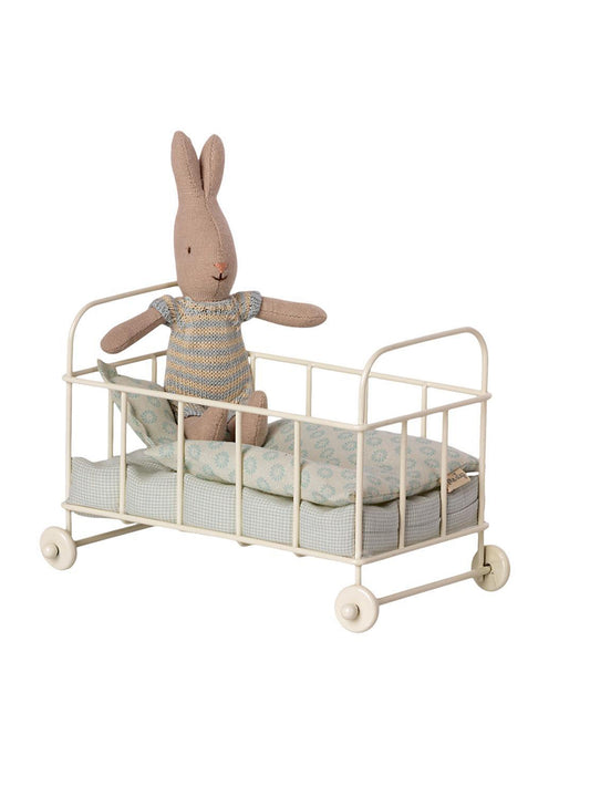 Maileg Cot Bed Micro Blue Weston Table