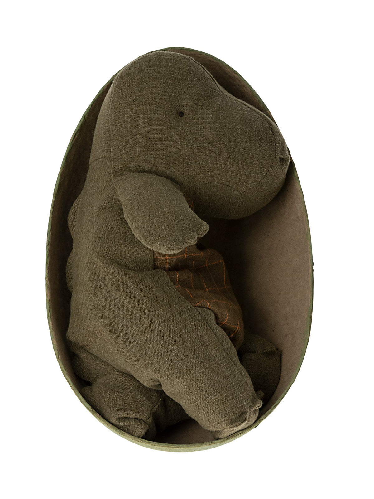 Maileg Gantosaurus in Forest Green Egg Medium Weston Table